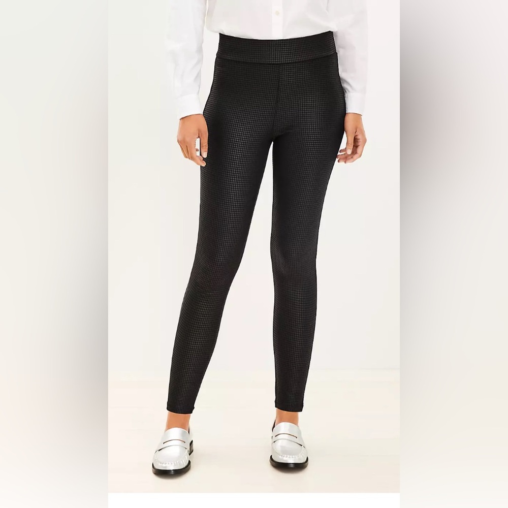 LOFT Women’s Houndstooth Leggings Size L